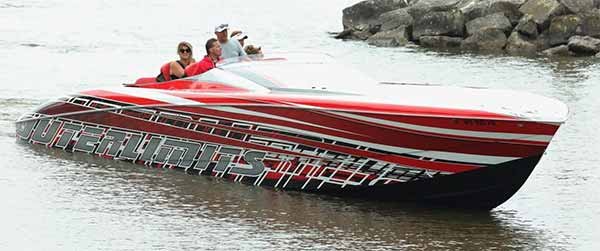 Boats coming to Lake Winnebago Four Horsemen Poker Run